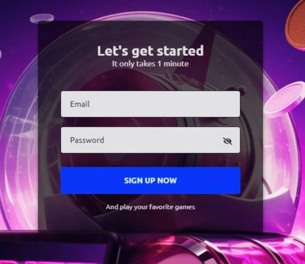 Rizz Casino registro e inicio de sesión